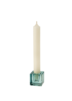 Indaba Trading Blue Luca Glass Candle Holder Small