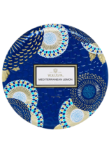 Voluspa 3-Wick Tin Candle in Mediterranean Lemon by Voluspa