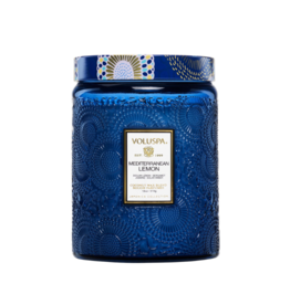 Voluspa 18oz Large Jar Candle in Mediterranean Lemon by Voluspa