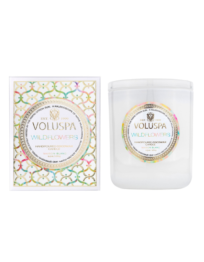Voluspa 9.5oz Classic Candle in Wildflowers by Voluspa