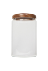 Danica Medium Acacia Wood Glass Jar