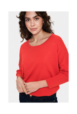 Saint Tropez Mila Pullover in Flame Scarlet by Saint Tropez