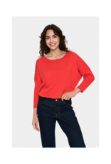 Saint Tropez Mila Pullover in Flame Scarlet by Saint Tropez