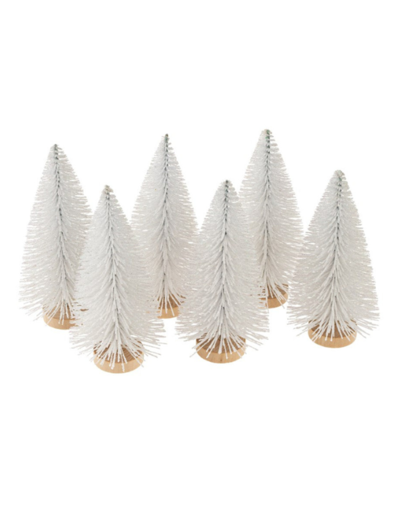 Indaba Trading Frosty White Bottle Brush Tree