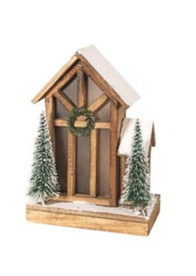 Aspen Wood LED Chalet