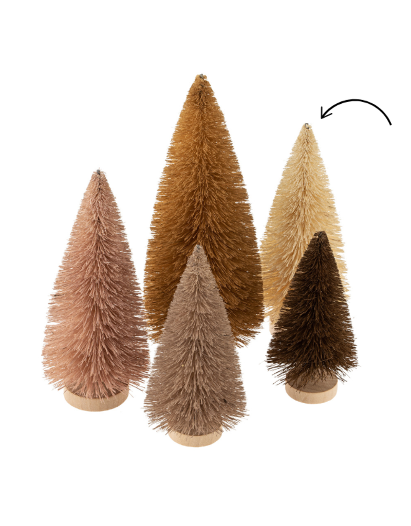 Indaba Trading Ivory Bottle Brush Tree 7"