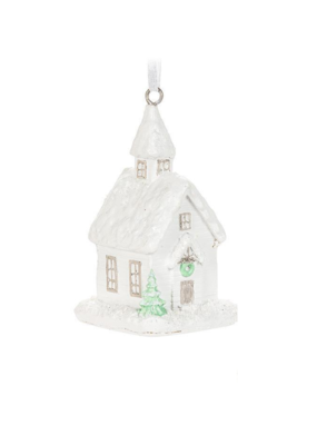 Glitter Church Ornament