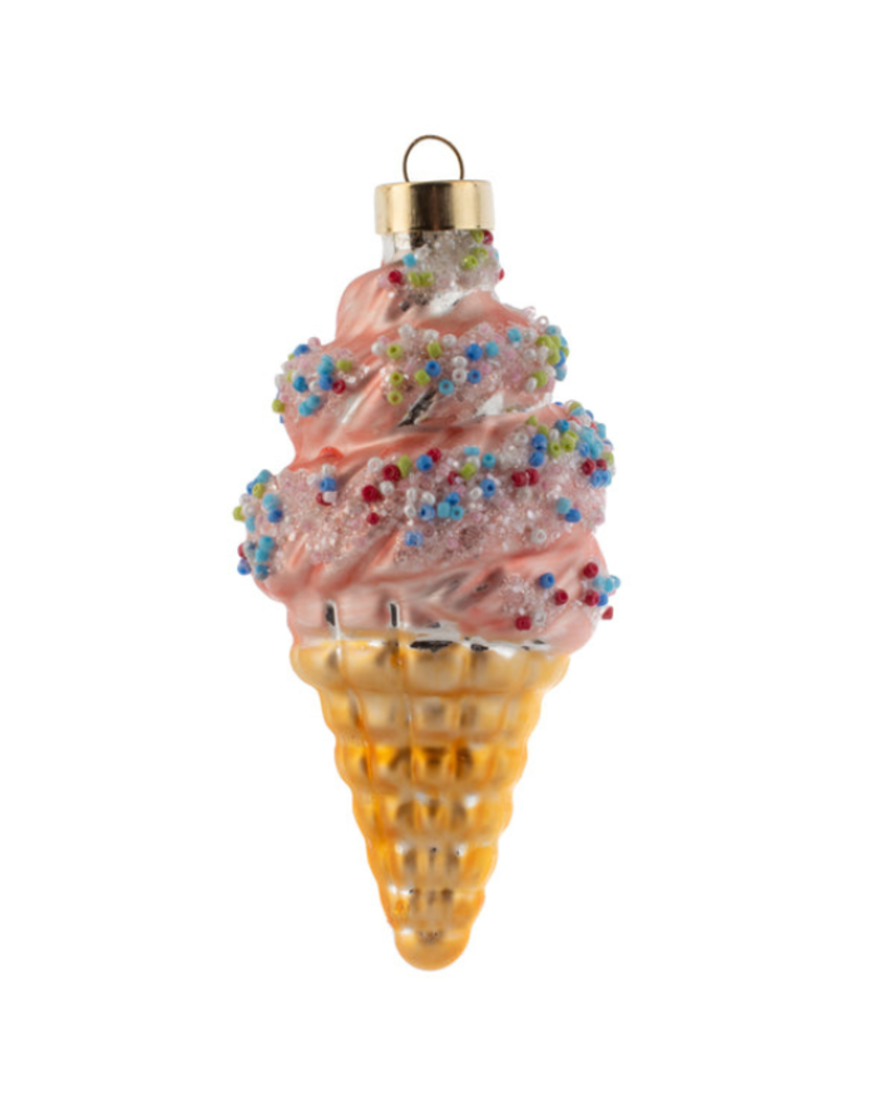 Ice Cream Mercury Glass Ornament