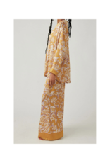 Free People Dreamy Days Pajama Set in Golden Combo by Free People