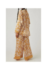 Free People Dreamy Days Pajama Set in Golden Combo by Free People