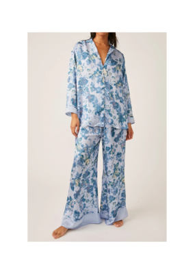 Free People Dreamy Days Pajama Set in Misty Combo by Free People