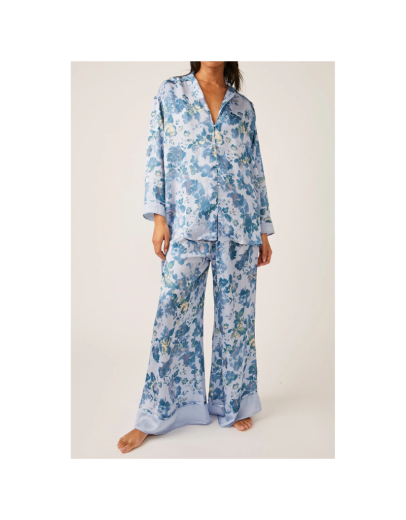 Free People Dreamy Days Pajama Set in Misty Combo by Free People