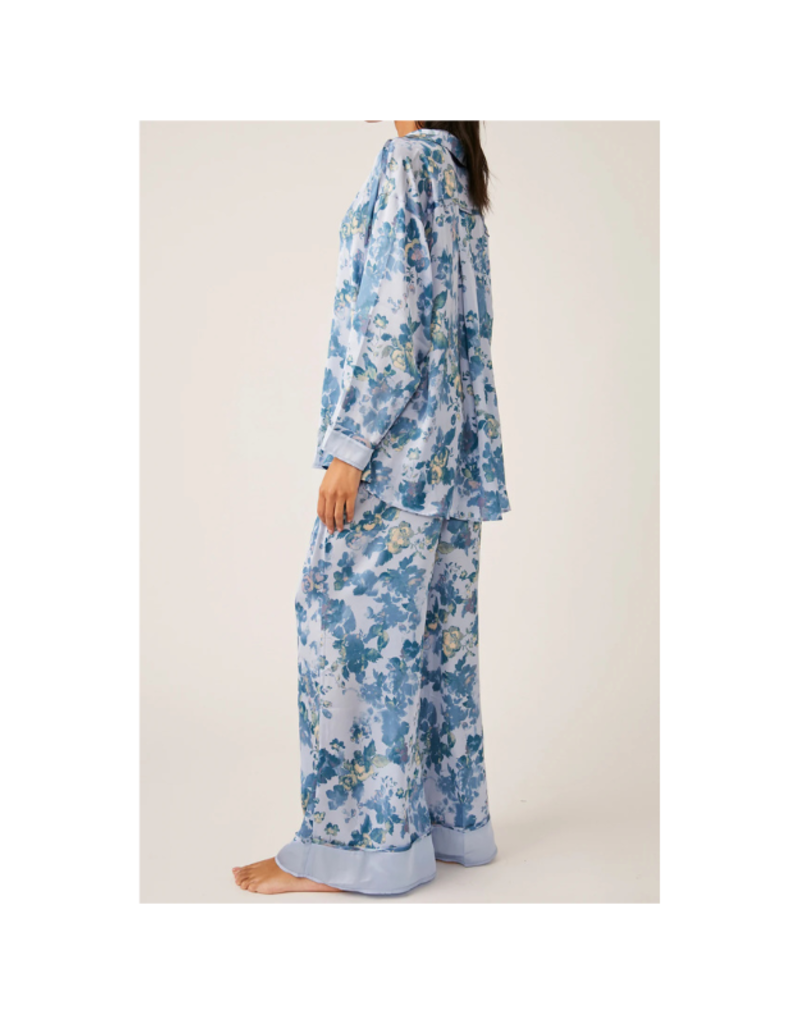 Free People Dreamy Days Pajama Set in Misty Combo by Free People
