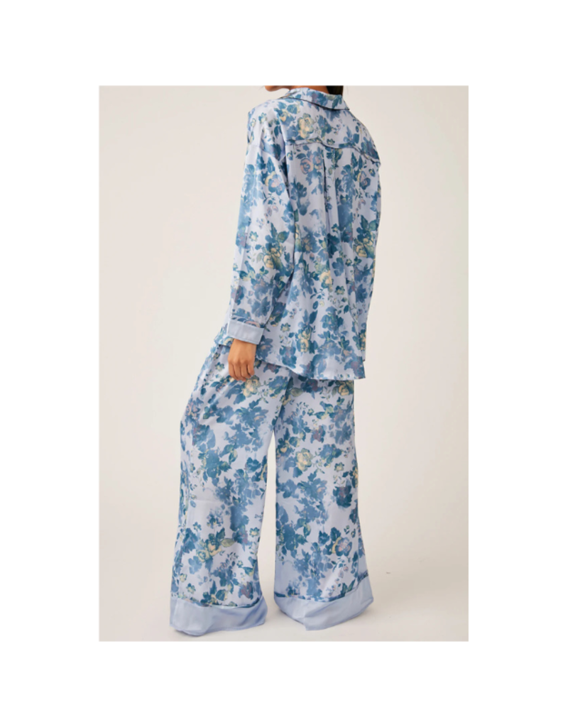 Free People Dreamy Days Pajama Set in Misty Combo by Free People
