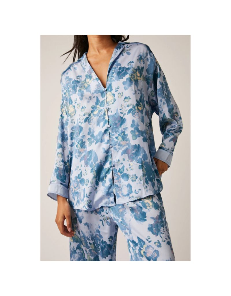 Free People Dreamy Days Pajama Set in Misty Combo by Free People