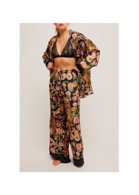 Free People Dreamy Days Pajama Set in Iron Combo by Free People