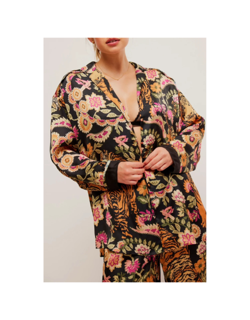 Free People Dreamy Days Pajama Set in Iron Combo by Free People