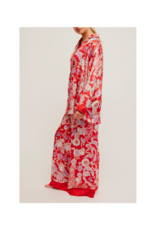 Free People Dreamy Days Pajama Set in Flame Red Combo by Free People