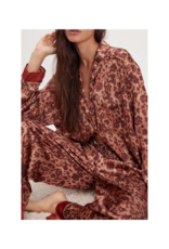 Free People Dreamy Days Pajama Set in Dreamy Leopard Combo by Free People