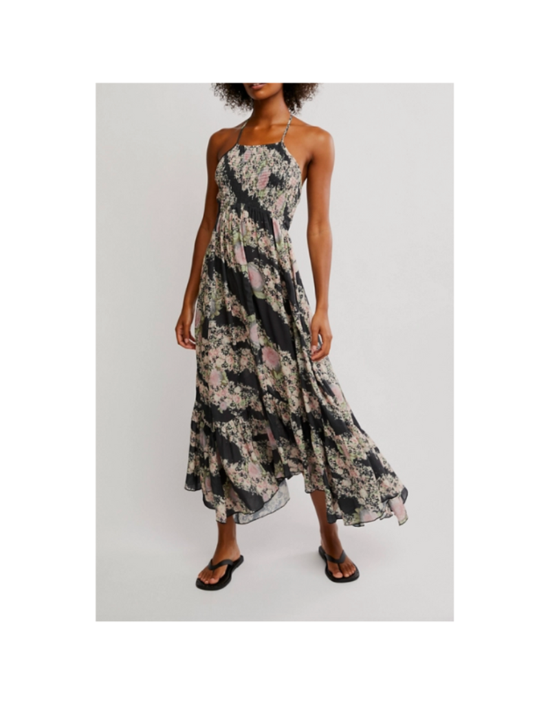 Free People Heat Wave Printed Maxi in Granite Combo by Free People
