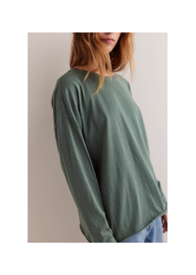 Free People Nina Long-Sleeve Tee in Topiary by Free People
