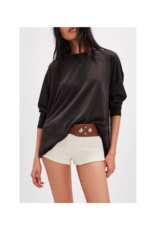 Free People Nina Long-Sleeve Tee in Black by Free People