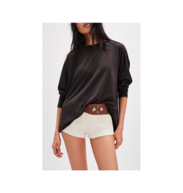 Free People Nina Long-Sleeve Tee in Black by Free People