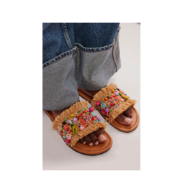 Free People Shipwrecked Slide Sandal in Multi by Free People