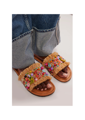 Free People Shipwrecked Slide Sandal in Multi by Free People