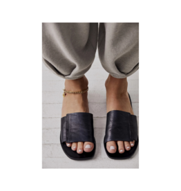 Free People Verona Slide Sandal in Black by Free People