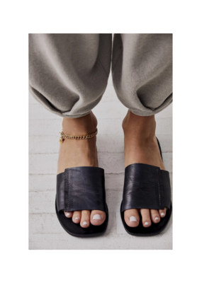 Free People Verona Slide Sandal in Black by Free People