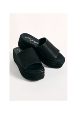 Free People Harbor Flatform Slide in Black by Free People