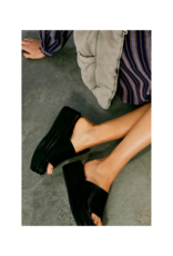 Free People Harbor Flatform Slide in Black by Free People