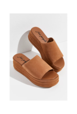 Free People Harbor Flatform Slide in Tan by Free People