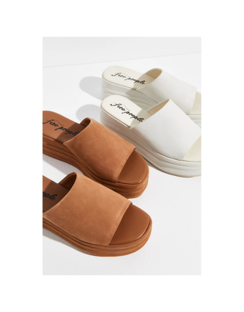 Free People Harbor Flatform Slide in Tan by Free People