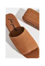 Free People Harbor Flatform Slide in Tan by Free People