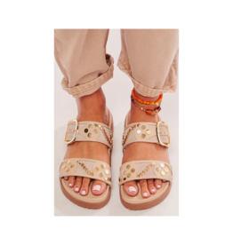 Free People Revelry Studded Sandal in Plaster by Free People