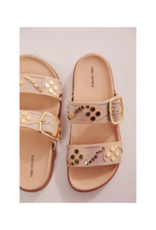 Free People Revelry Studded Sandal in Plaster by Free People