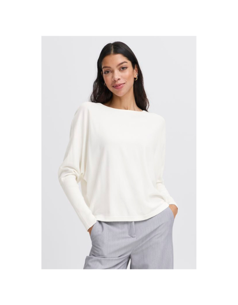 b.young Morla Bat Jumper in Marshmallow by b.young