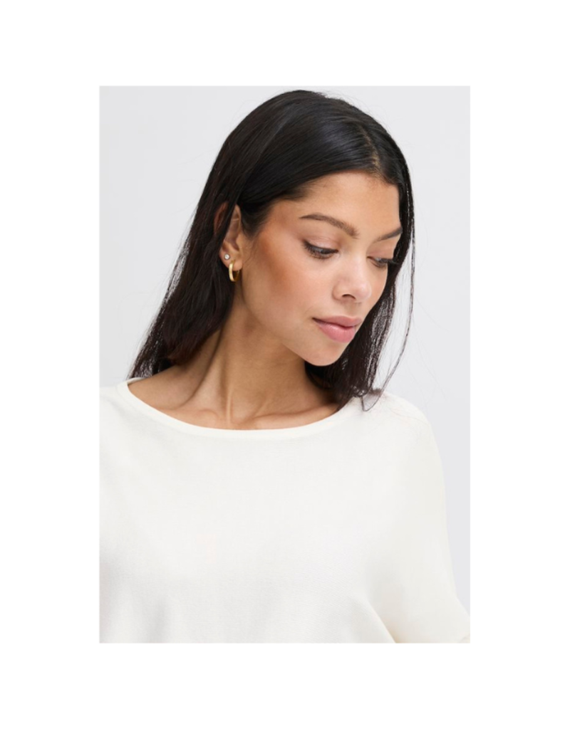 b.young Morla Bat Jumper in Marshmallow by b.young