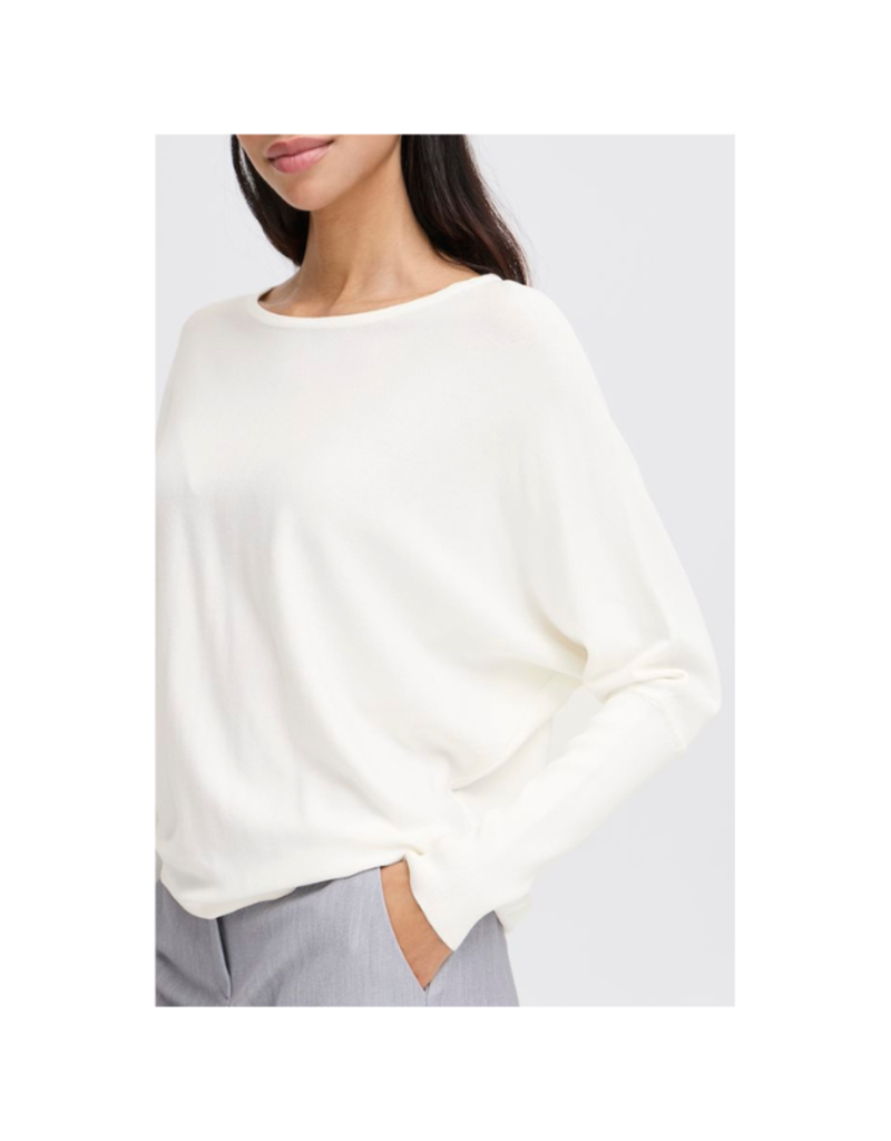 b.young Morla Bat Jumper in Marshmallow by b.young