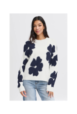 b.young Omea Jumper in Marshmallow Mix by b.young