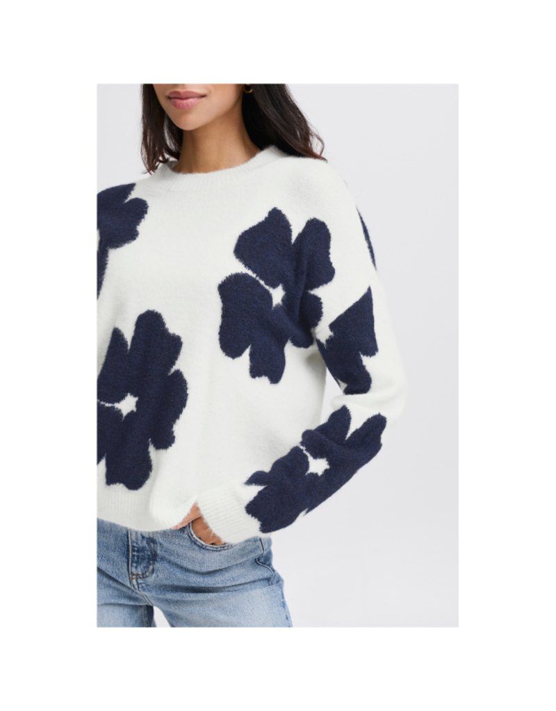 b.young Omea Jumper in Marshmallow Mix by b.young