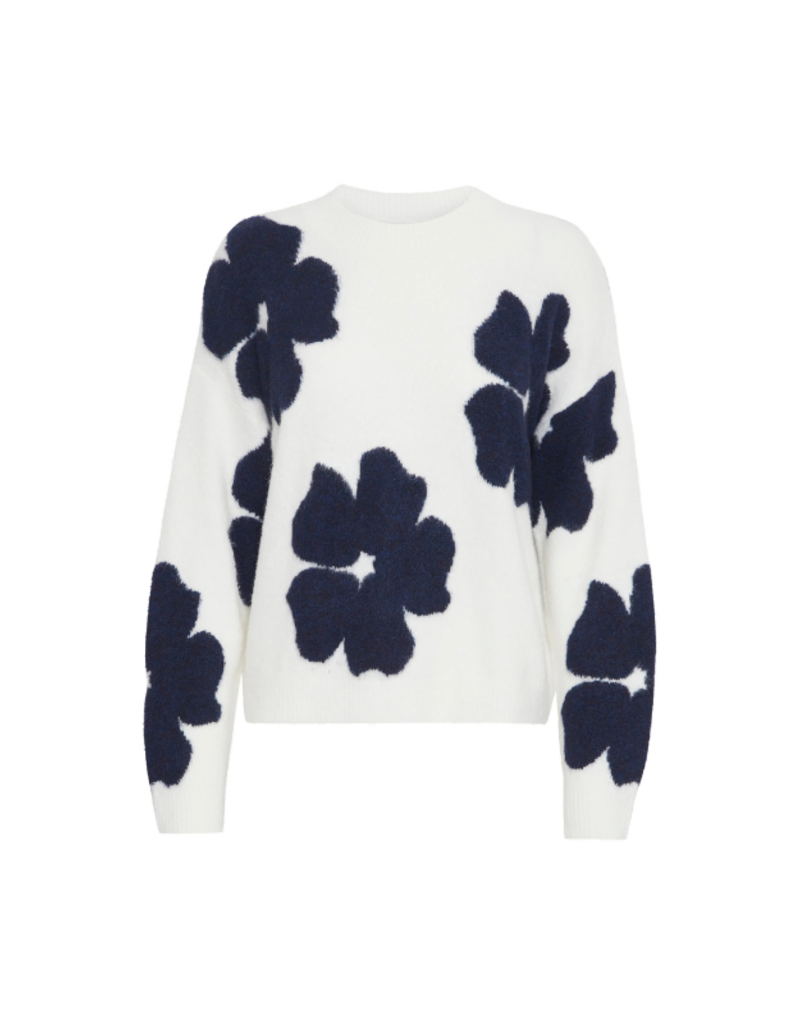 b.young Omea Jumper in Marshmallow Mix by b.young
