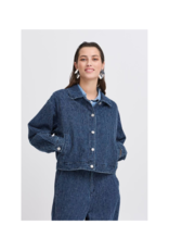 b.young Kanilla Jacket in Mid Blue Denim by b.young