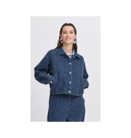 b.young Kanilla Jacket in Mid Blue Denim by b.young