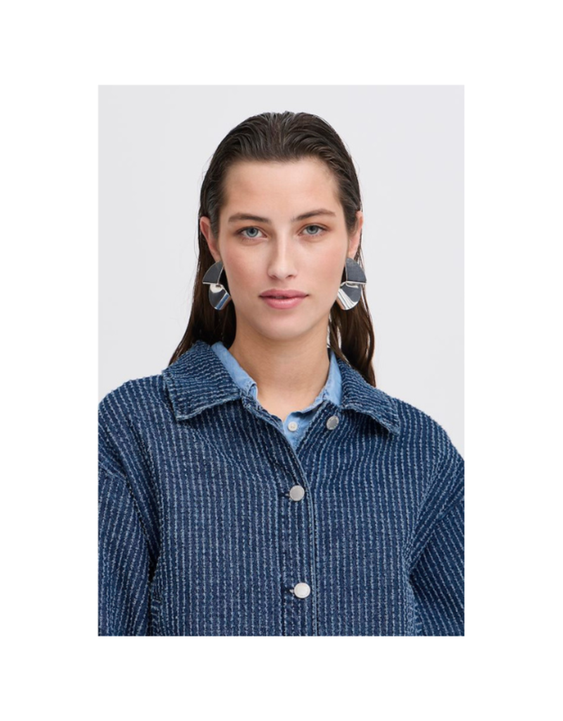 b.young Kanilla Jacket in Mid Blue Denim by b.young