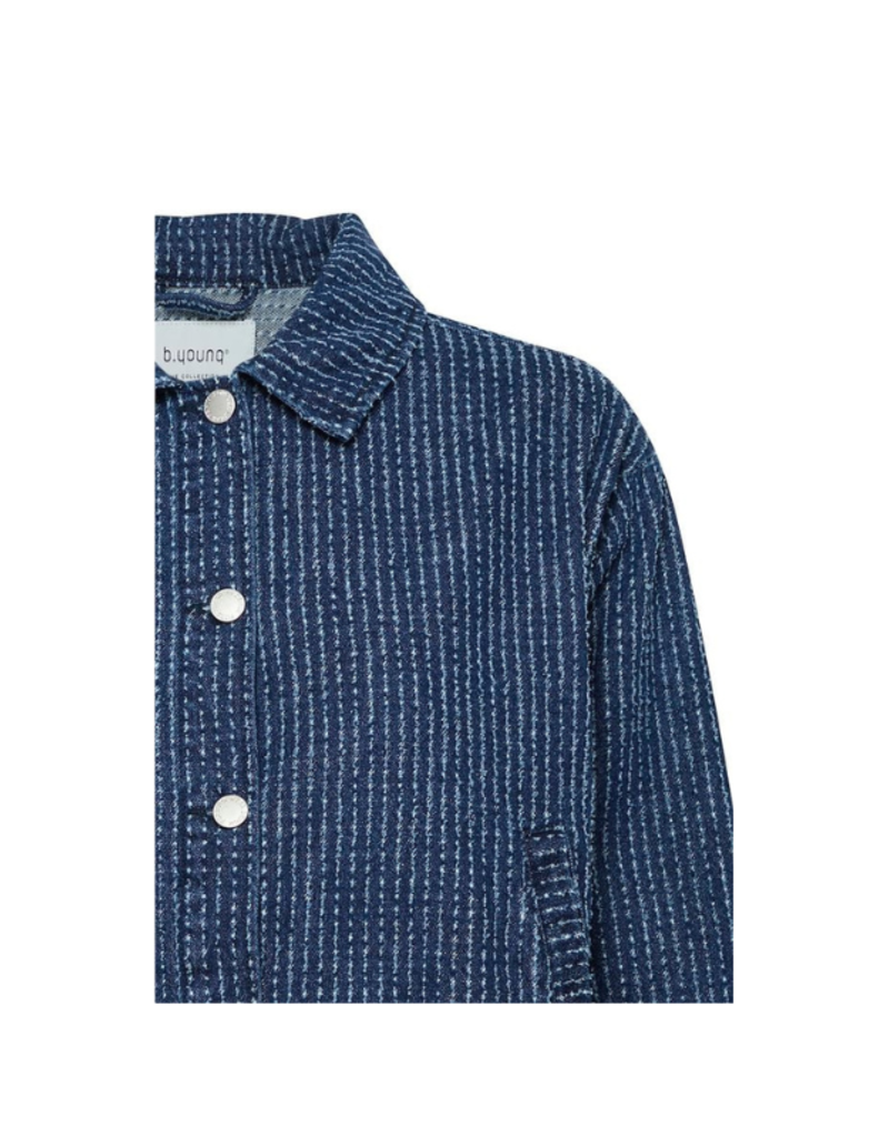 b.young Kanilla Jacket in Mid Blue Denim by b.young
