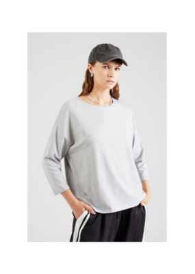 b.young Pamila Mid Sleeve T-Shirt in Light Grey Melange by b.young