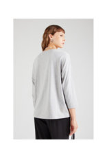 b.young Pamila Mid Sleeve T-Shirt in Light Grey Melange by b.young